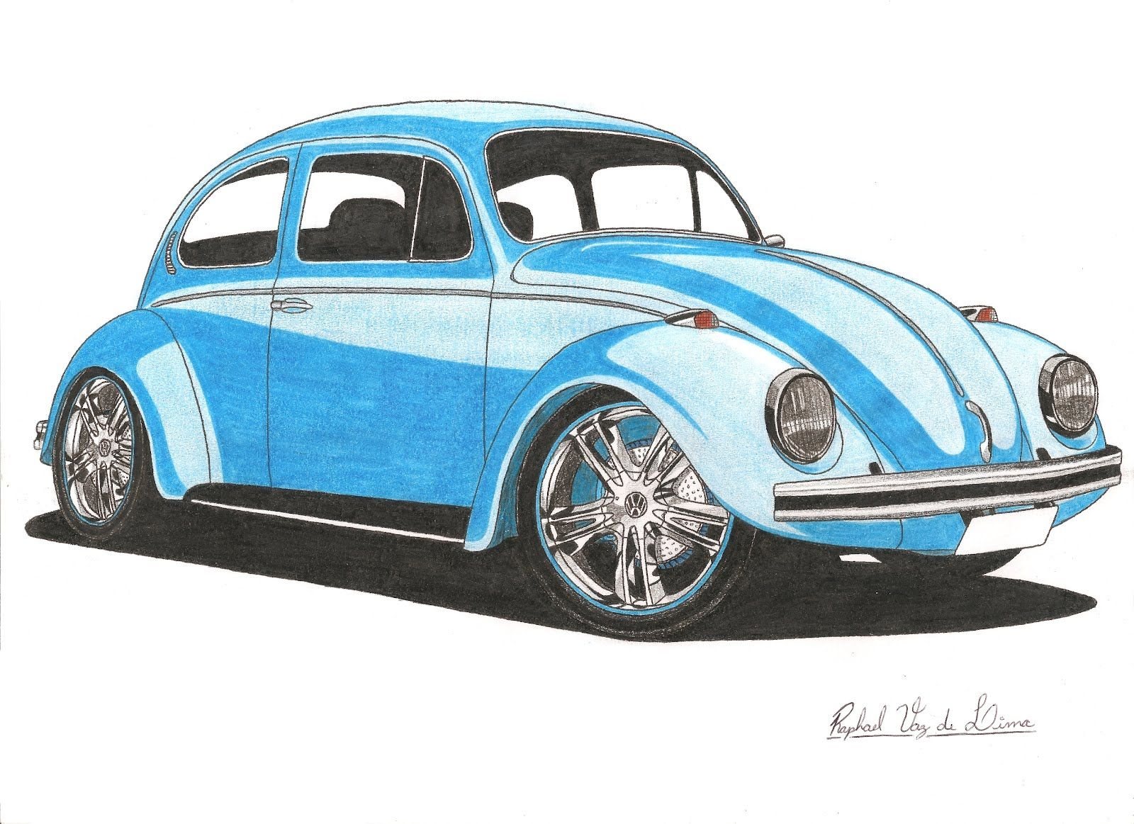 Volkswagen Beetle 1963 чертежи