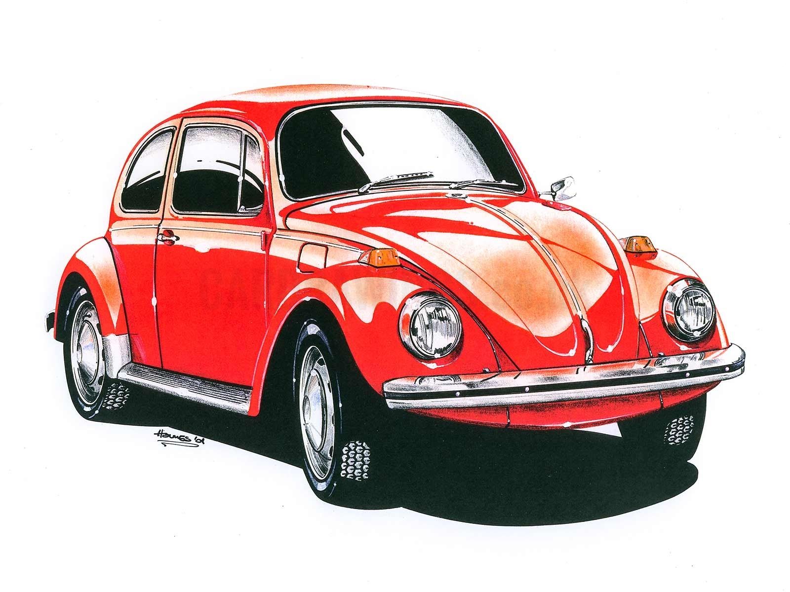 Volkswagen Beetle 1963 чертежи