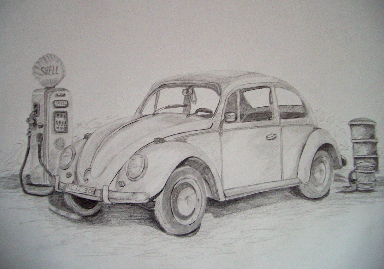 VW Beetle vector