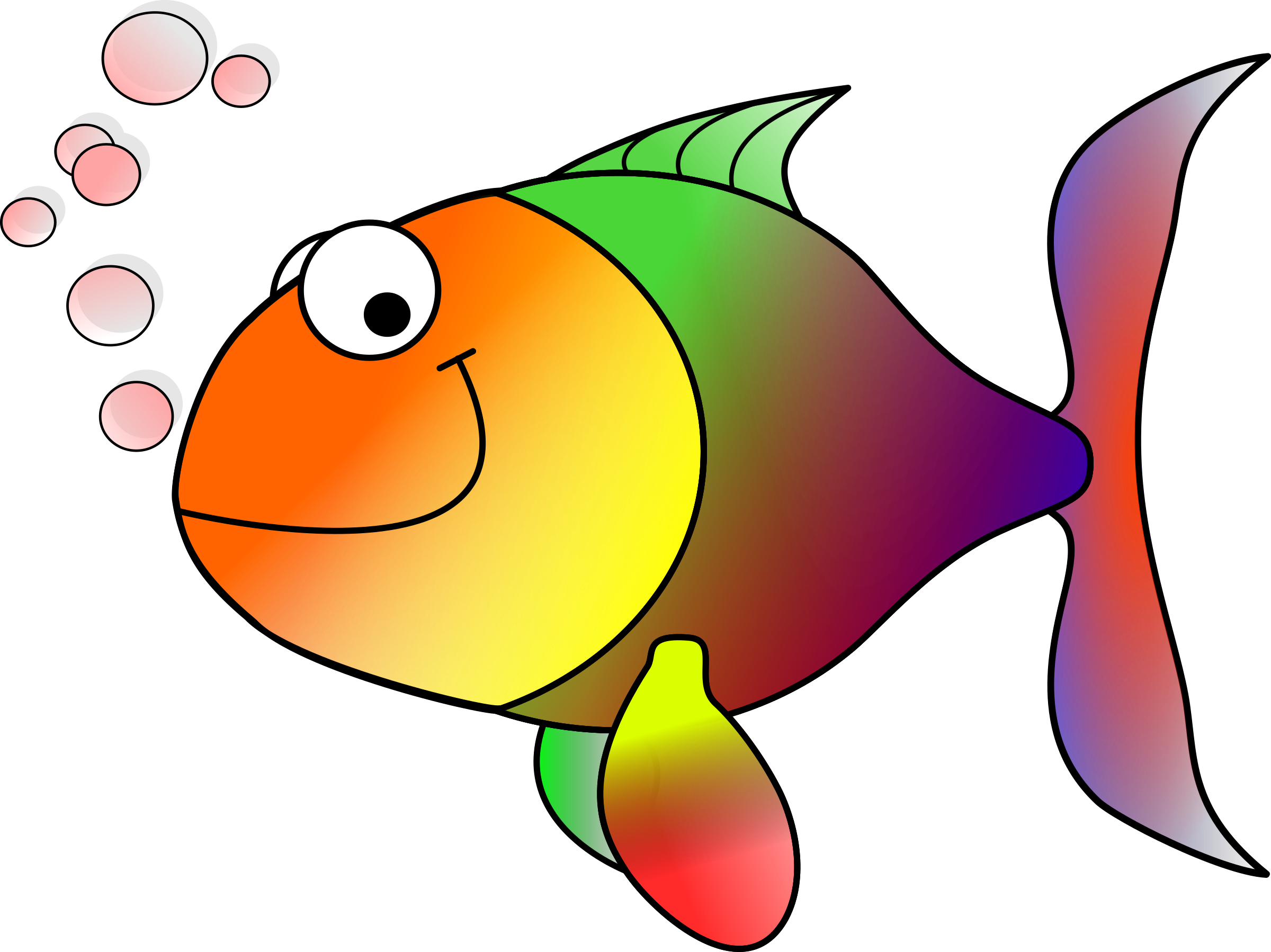 Рыбка без хвоста картинка для детей