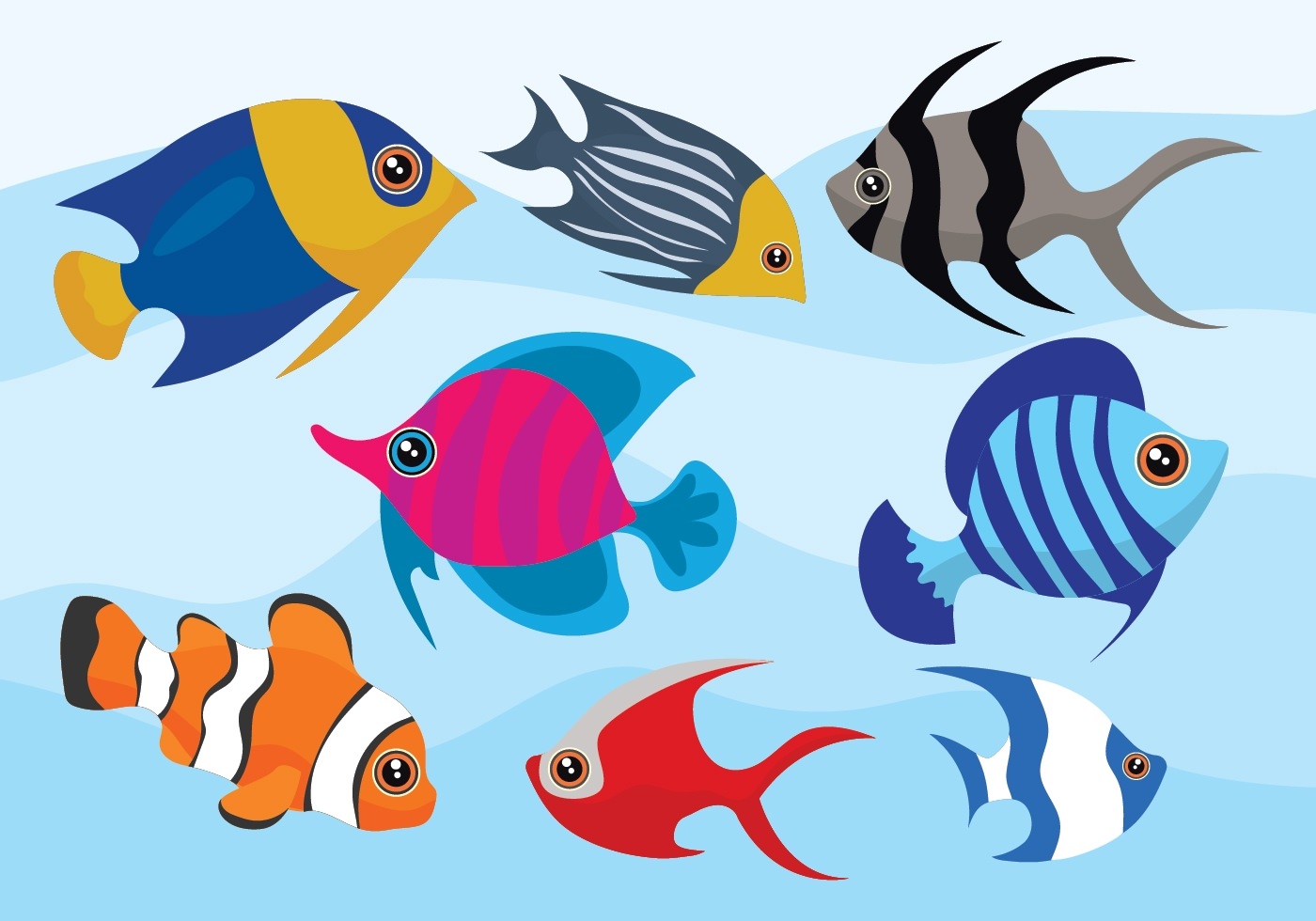 Live more fish. Мультяшные рыбки. Рыбка картинка для детей. Аквариумные рыбки для вырезания. Рыбки цветные для вырезания.