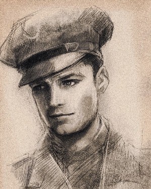 Мальчик солдат рисунок