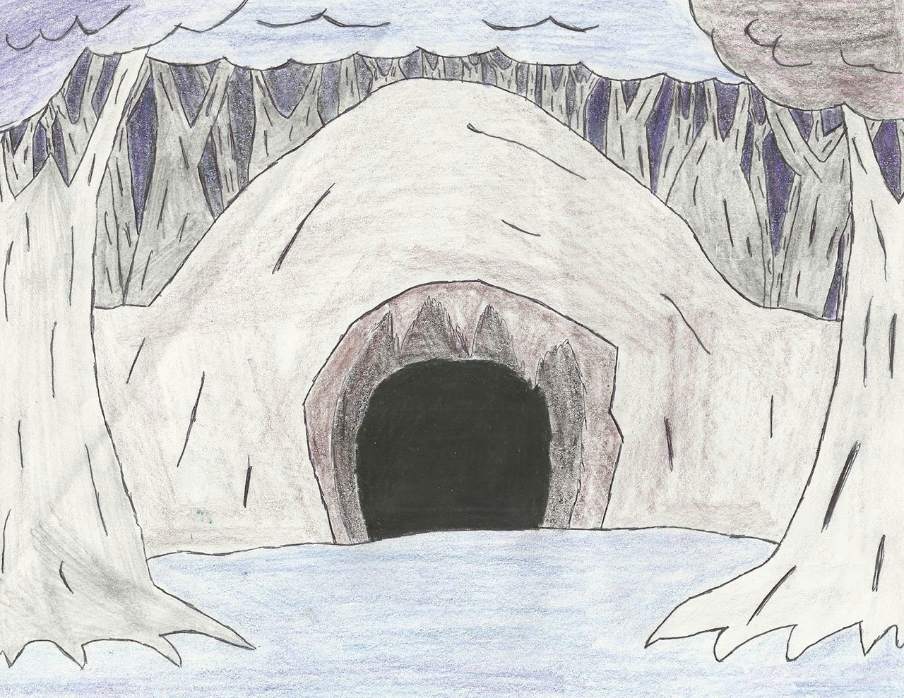 В пещере горного короля рисунки детей