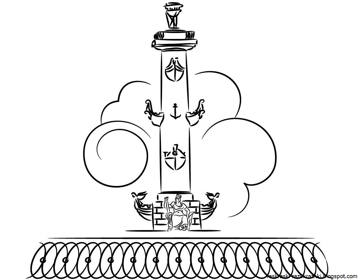 Достопримечательности петербурга рисунок