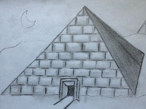Как нарисовать египетские пирамиды