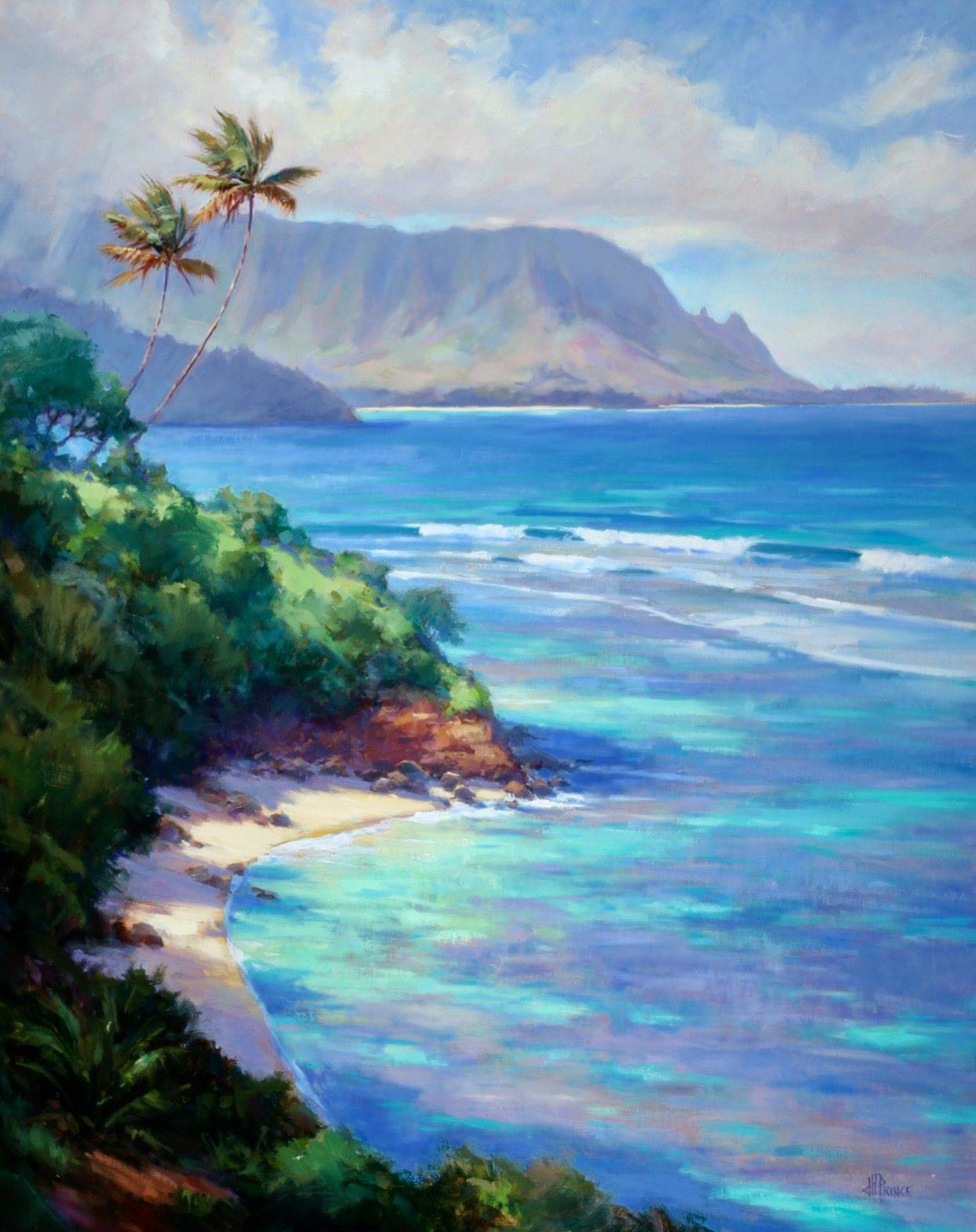 Тихий океан рисунки. Море живопись Anthony Casay. Импрессионист Гавайи. Морской пейзаж гуашью. Нарисовать море.