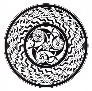 Кельтские узоры круглые