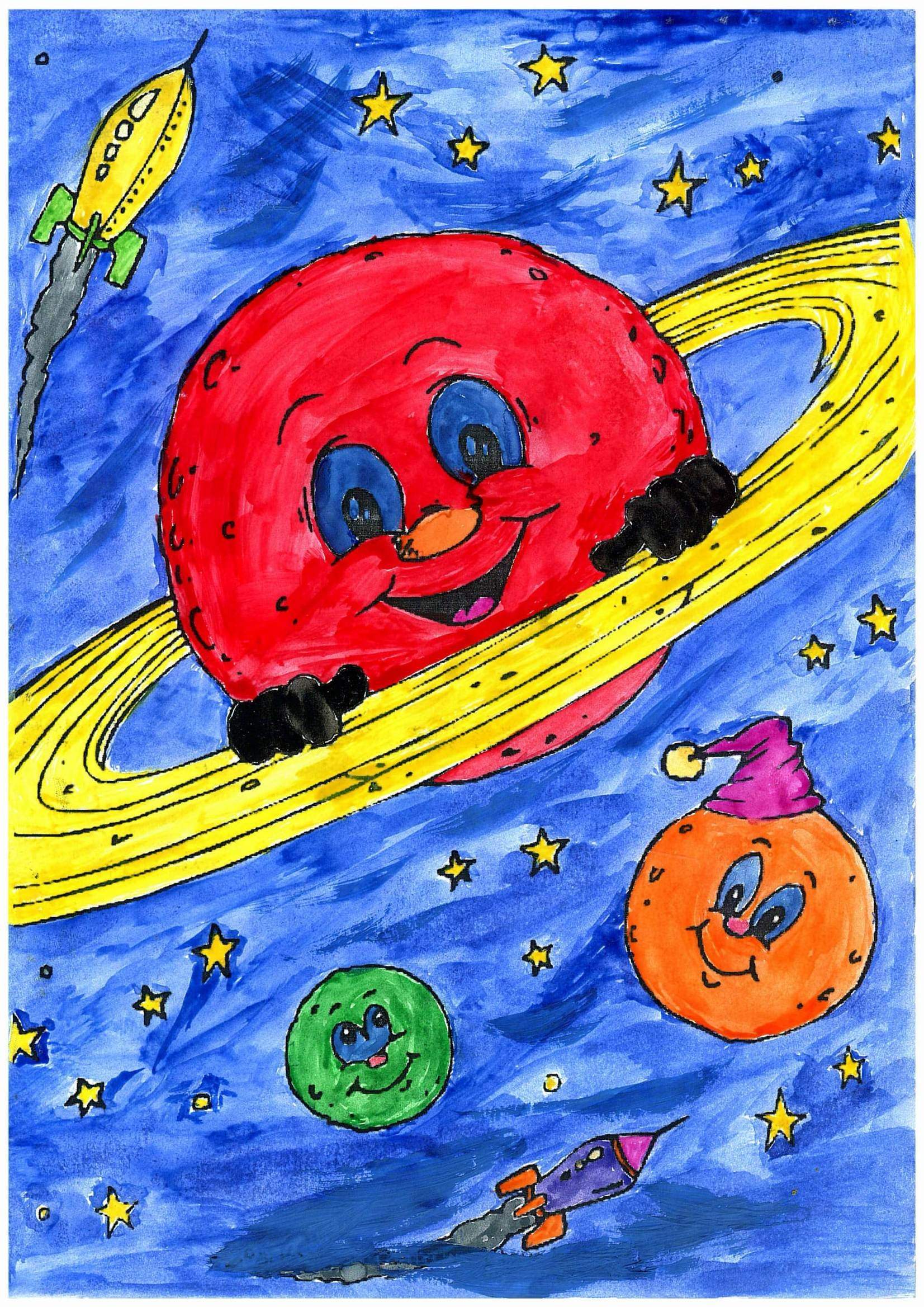 Рисунок про космос в садик. Рисунок на тему космос. Космос рисунок для детей. Детские рисунки на тему космос. Детские рисунки про космос.