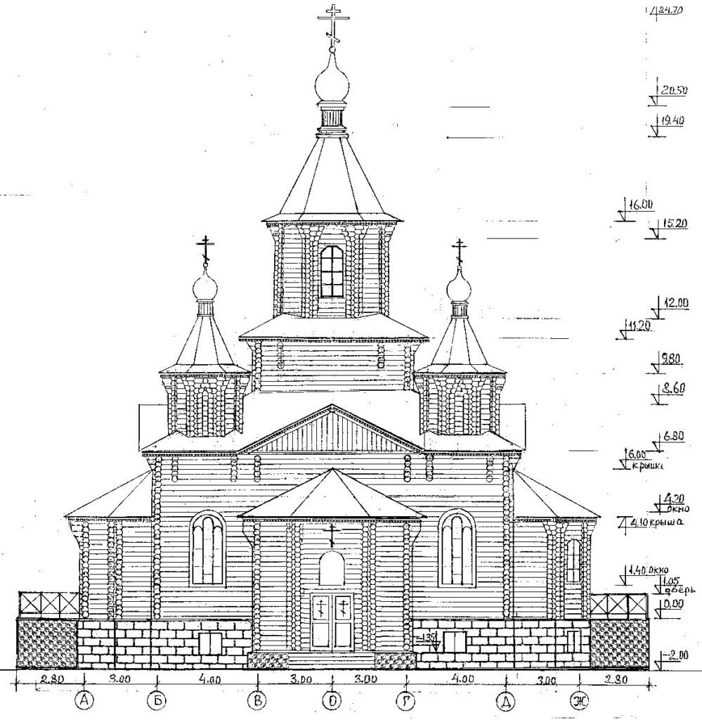 чертеж храма