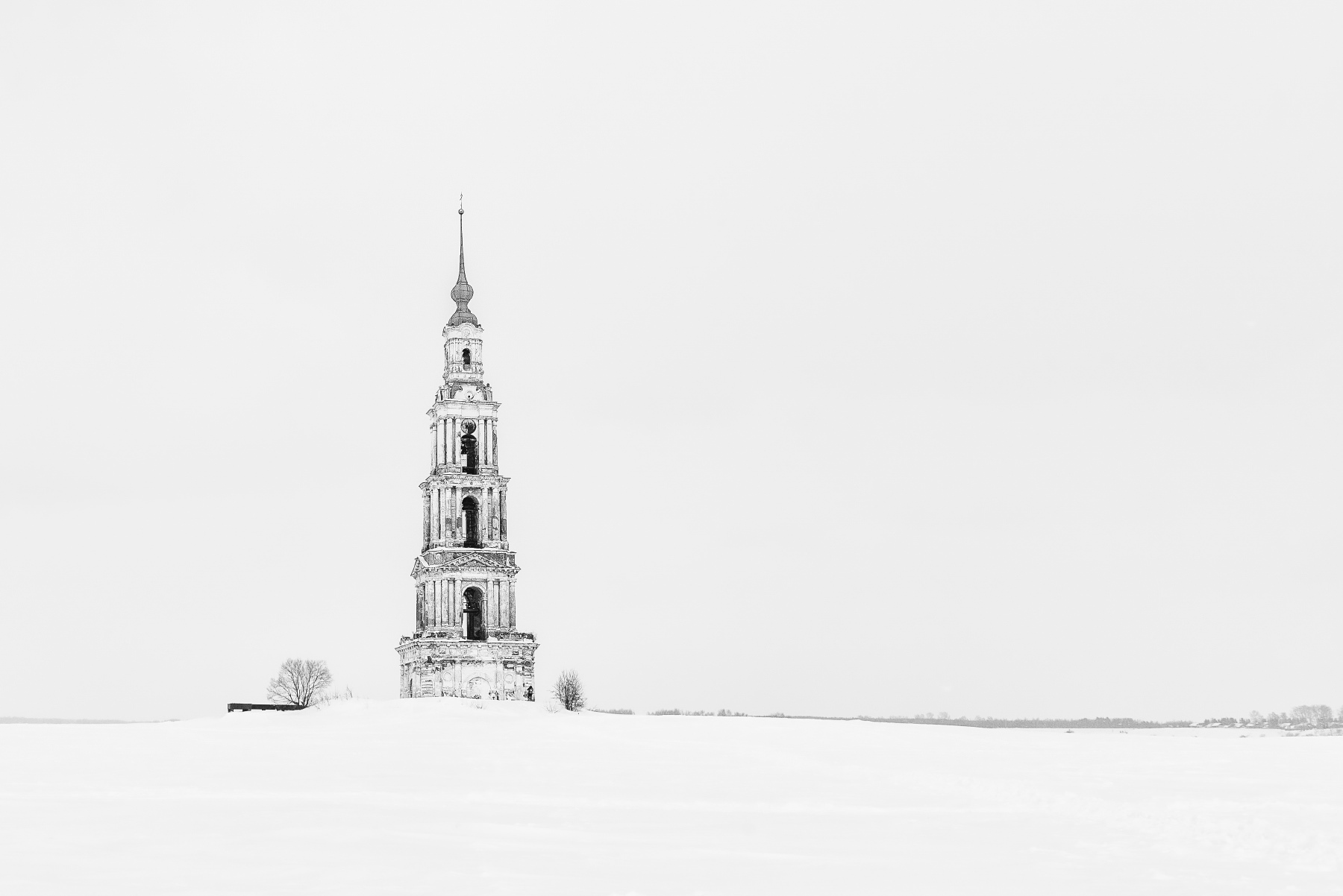 Калязинская колокольня рисунок