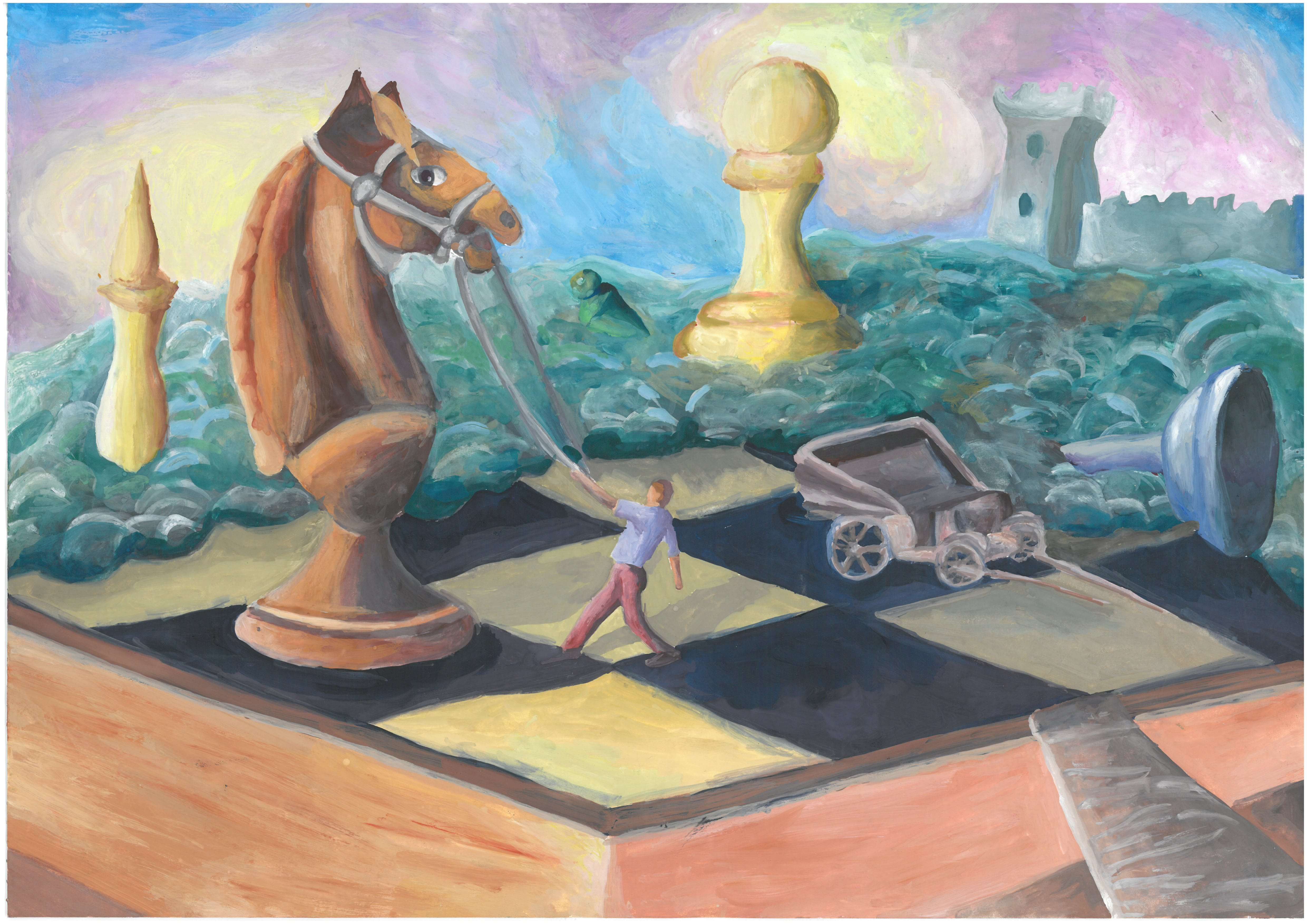 Рисунок на шахматную тему