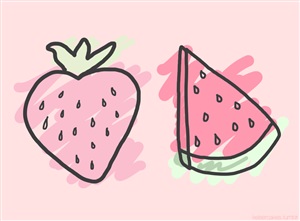 Рисунки для срисовки лёгкие фрукты