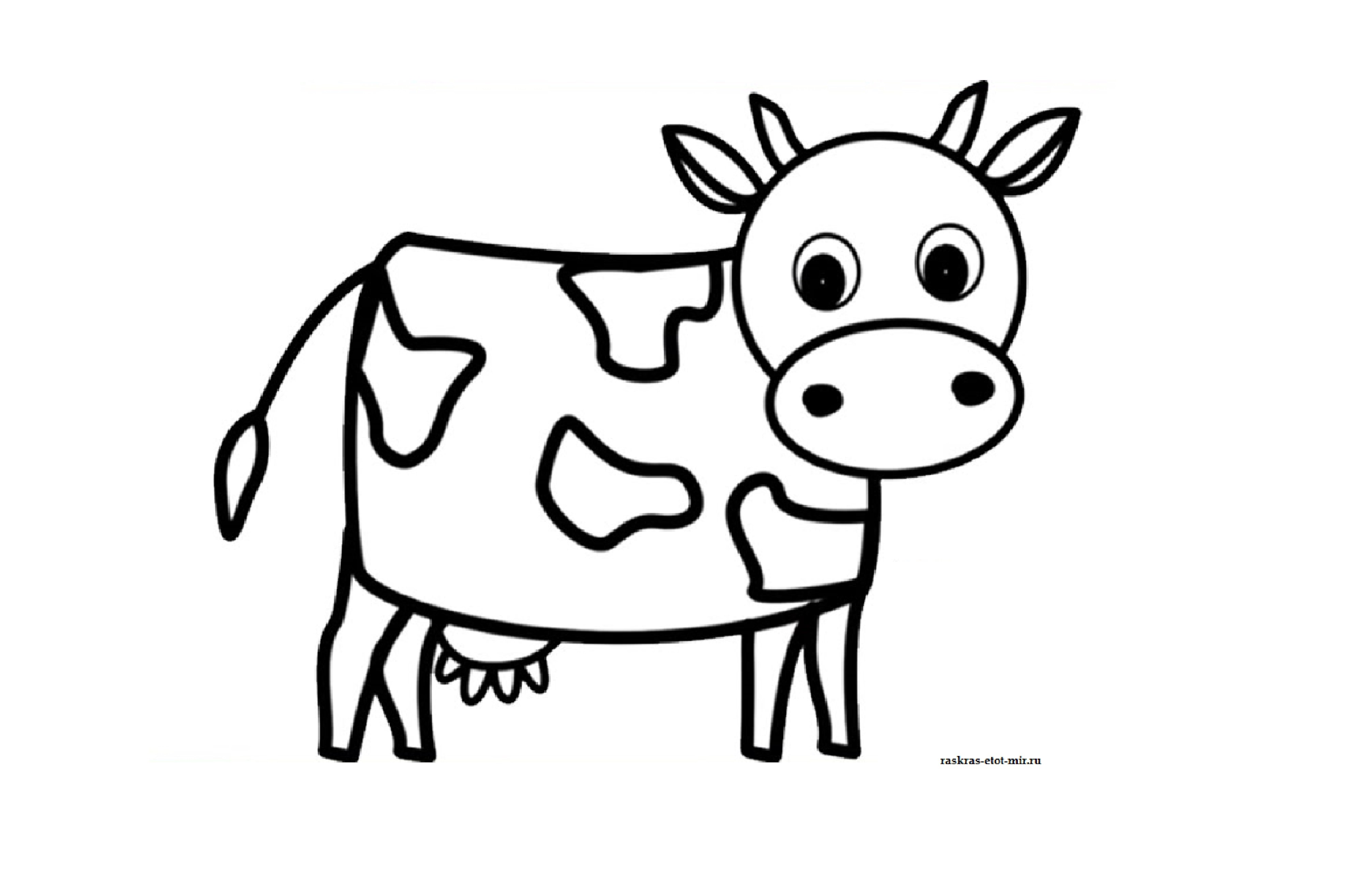 Распечатать коровку раскраску. Раскраска корова. Корова раскраска для детей. Рисунок коровы для срисовки. Корова картинка для детей раскраска.