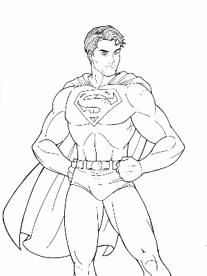 Супермен для срисовки