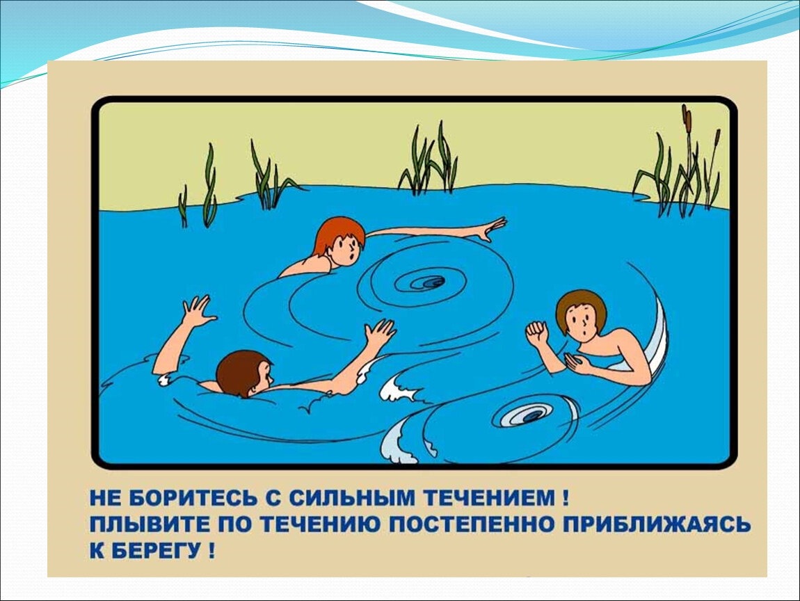 Рисунок безопасность в воде