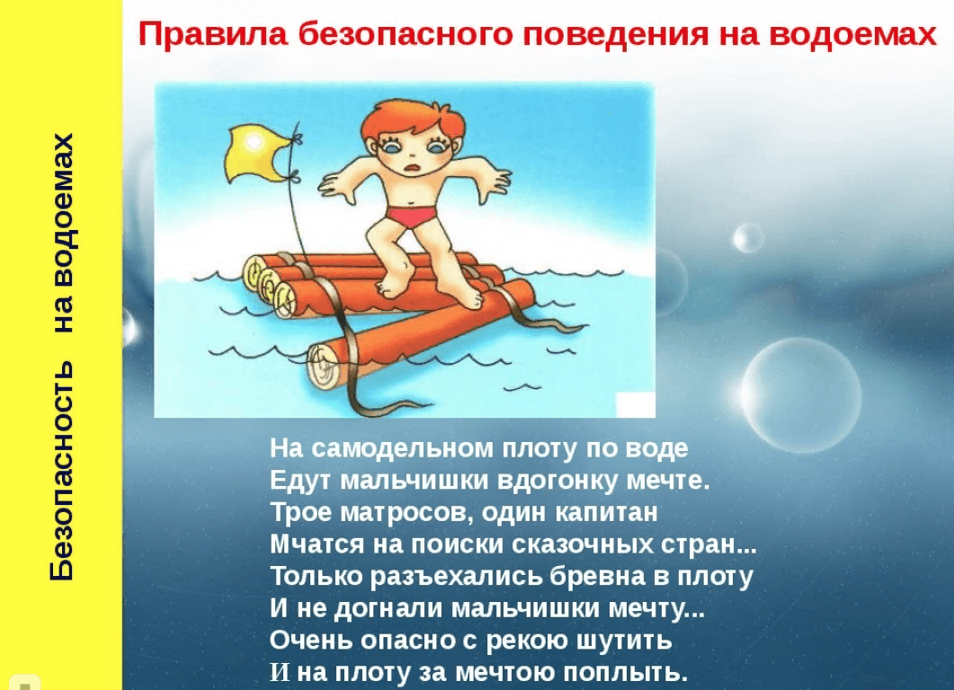 Безопасность на водоемах летом рисунок