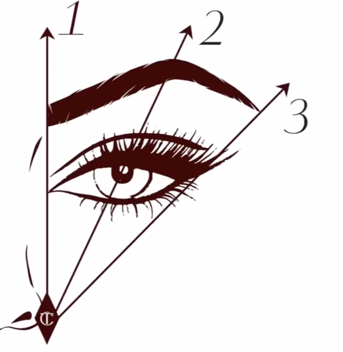 Как нарисовать идеальные брови схема