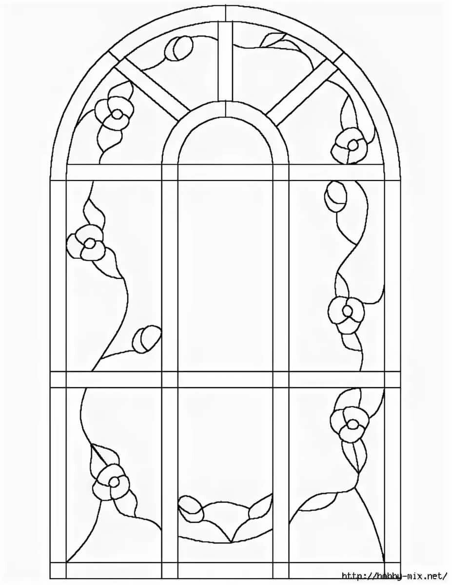 Витражи рисунки для срисовки