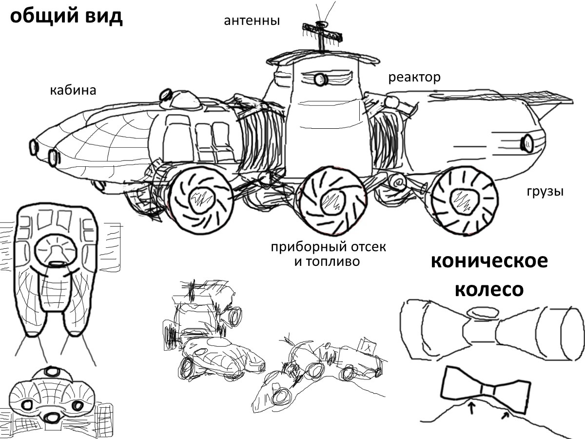 Колесо лунохода чертежи