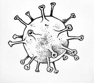 Вирус раскраска для детей