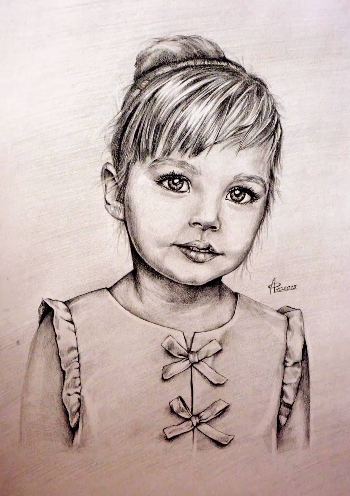Нарисуй красивого ребенка