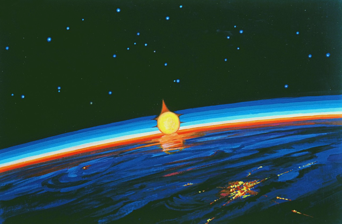 Картины алексея леонова космонавта. Живопись Леонова Космонавта.