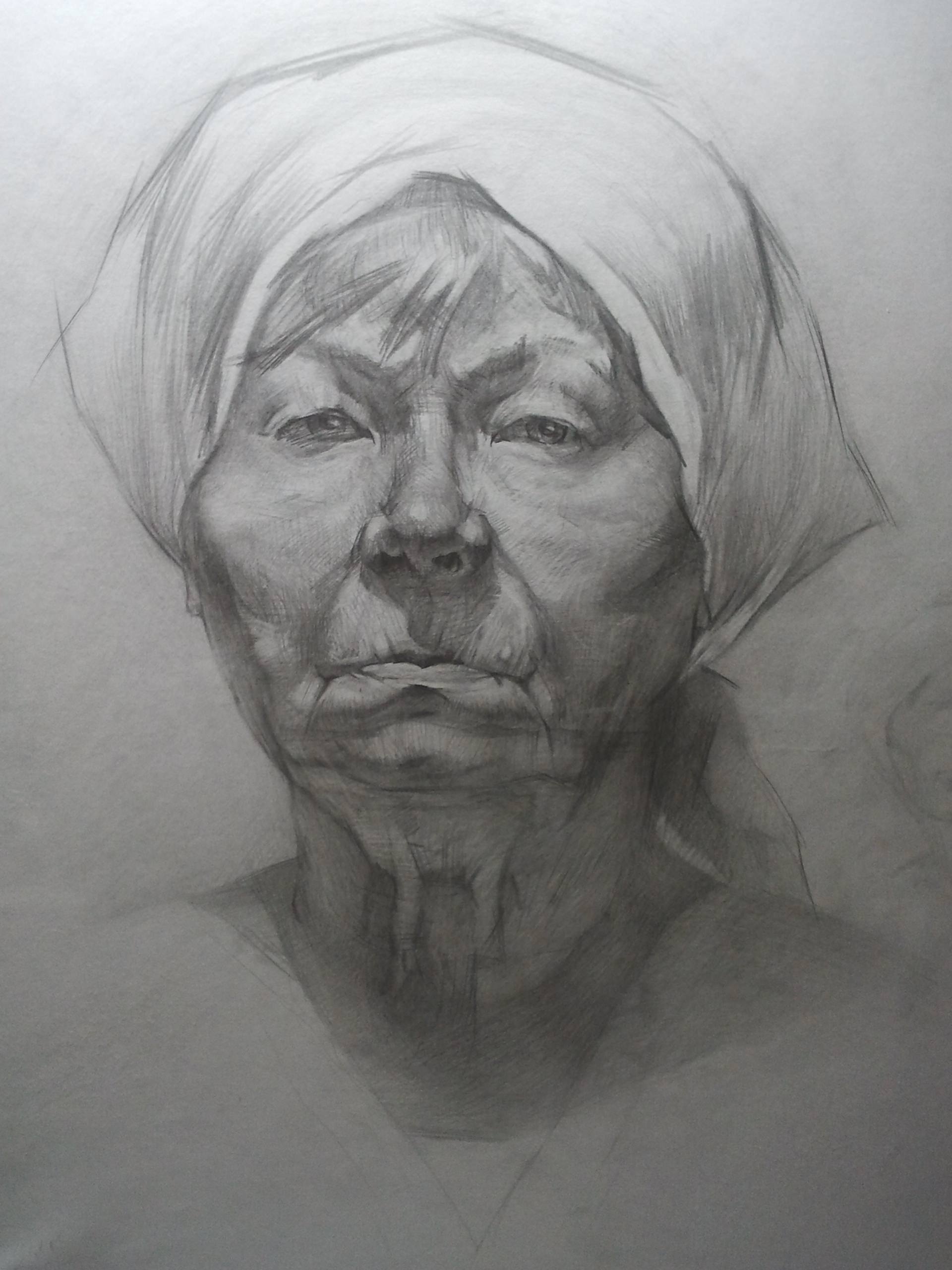 Бабушку поэтапно. Портрет бабушки карандашом. Портрет пожилого человека. Графический портрет пожилого человека. Легкий портрет пожилого человека.