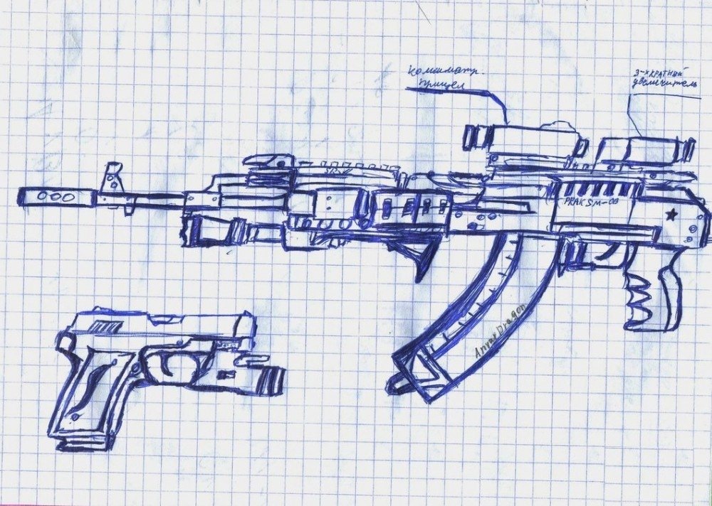 Рисовать автомат картинки