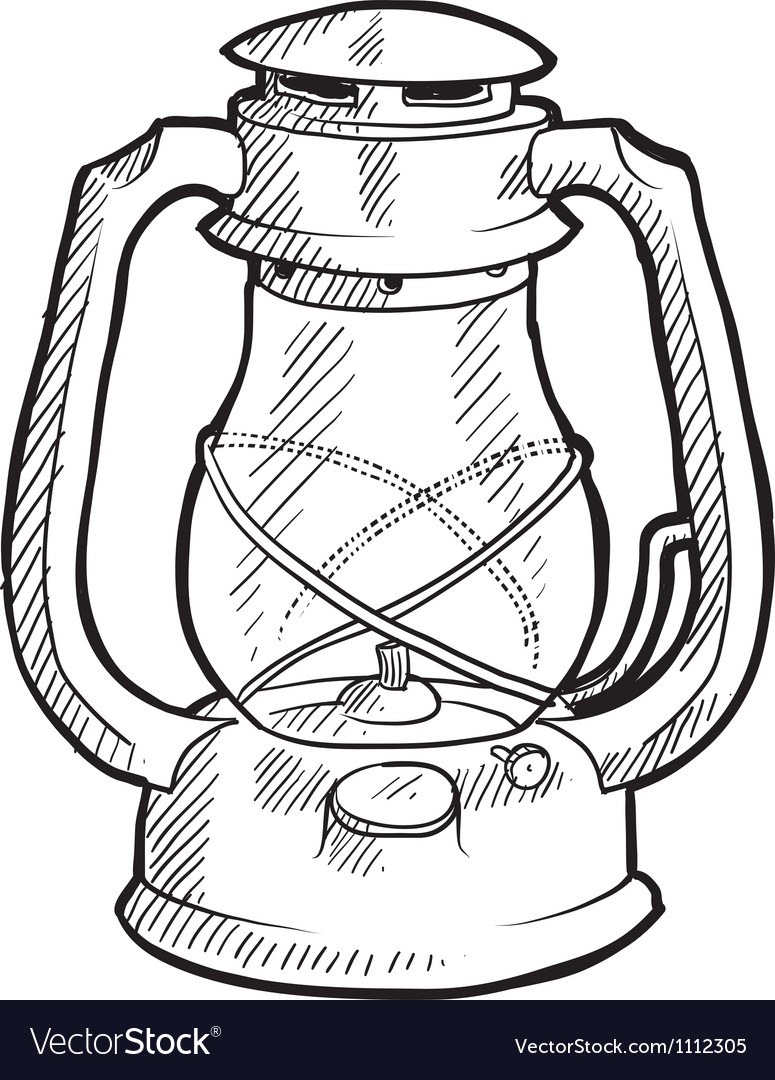 Как нарисовать керосиновую лампу