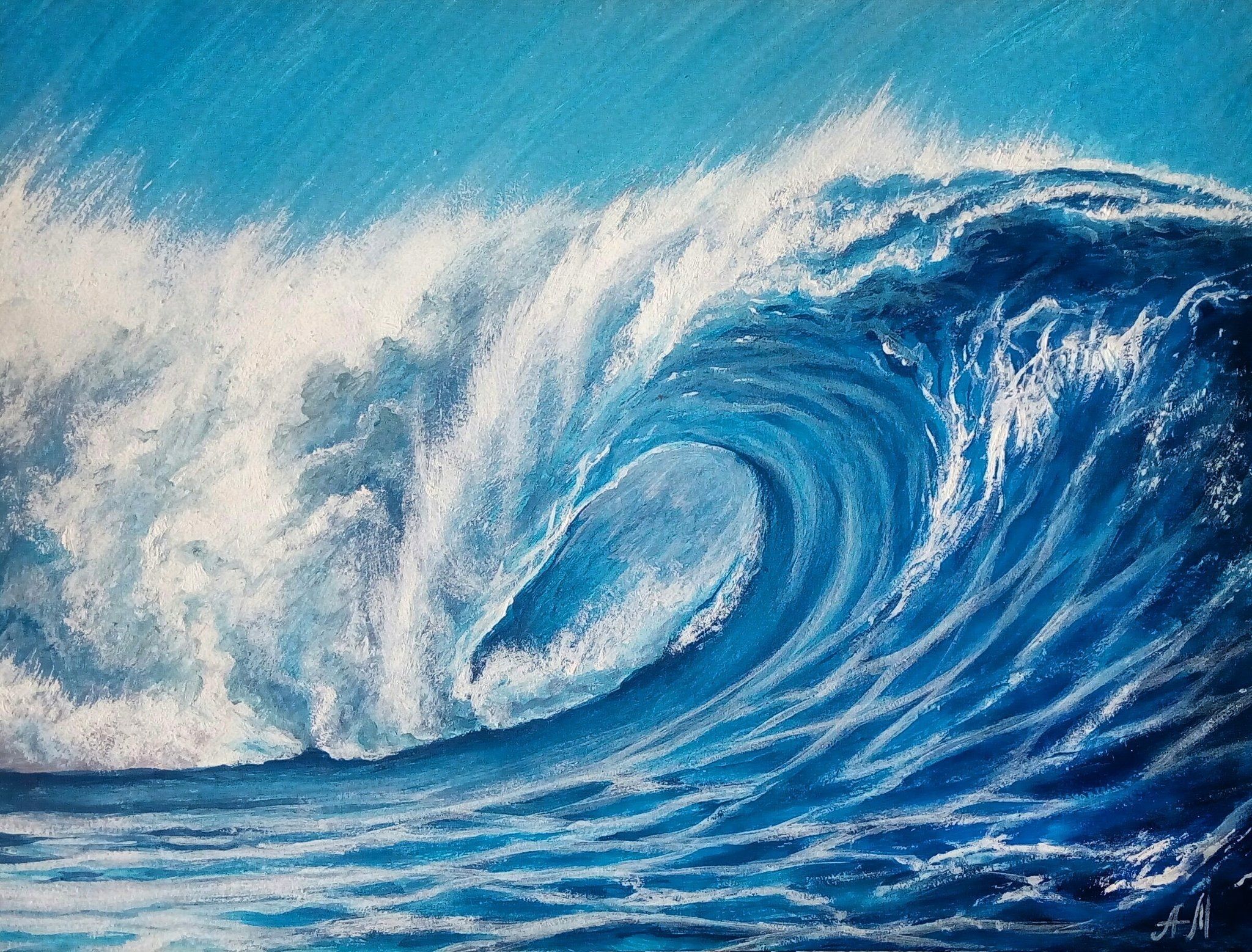 Тихий океан рисунки. Барические волны. Волны рисунок. Море рисунок. Волна краски.