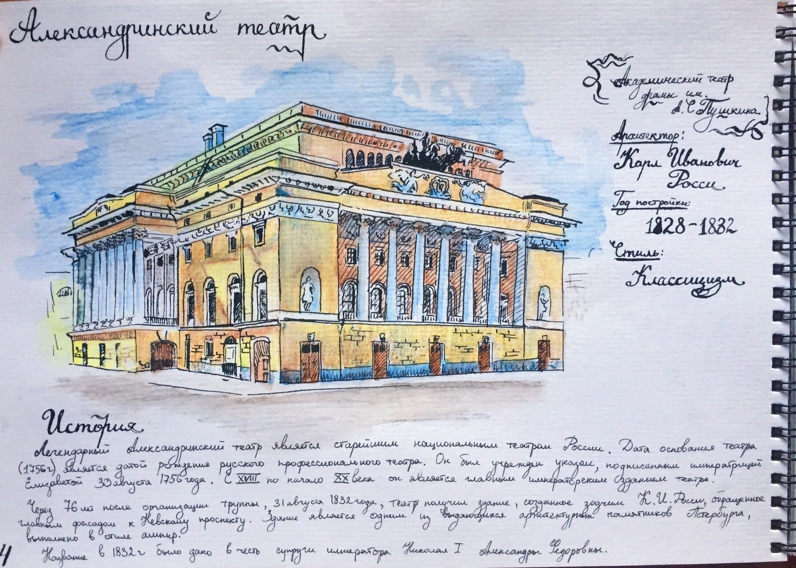 здание александринского театра в санкт петербурге