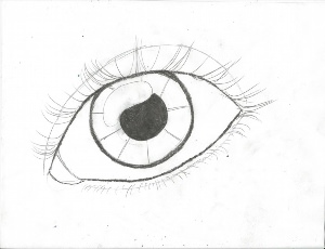 Лёгкие рисунки для срисовки карандашом глаза