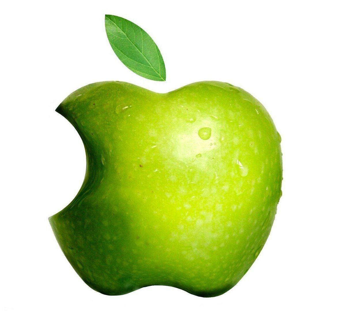 Откусанное яблоко apple рисунок