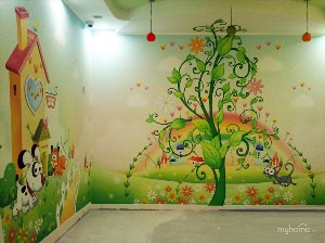 Роспись стен в детском саду картинки