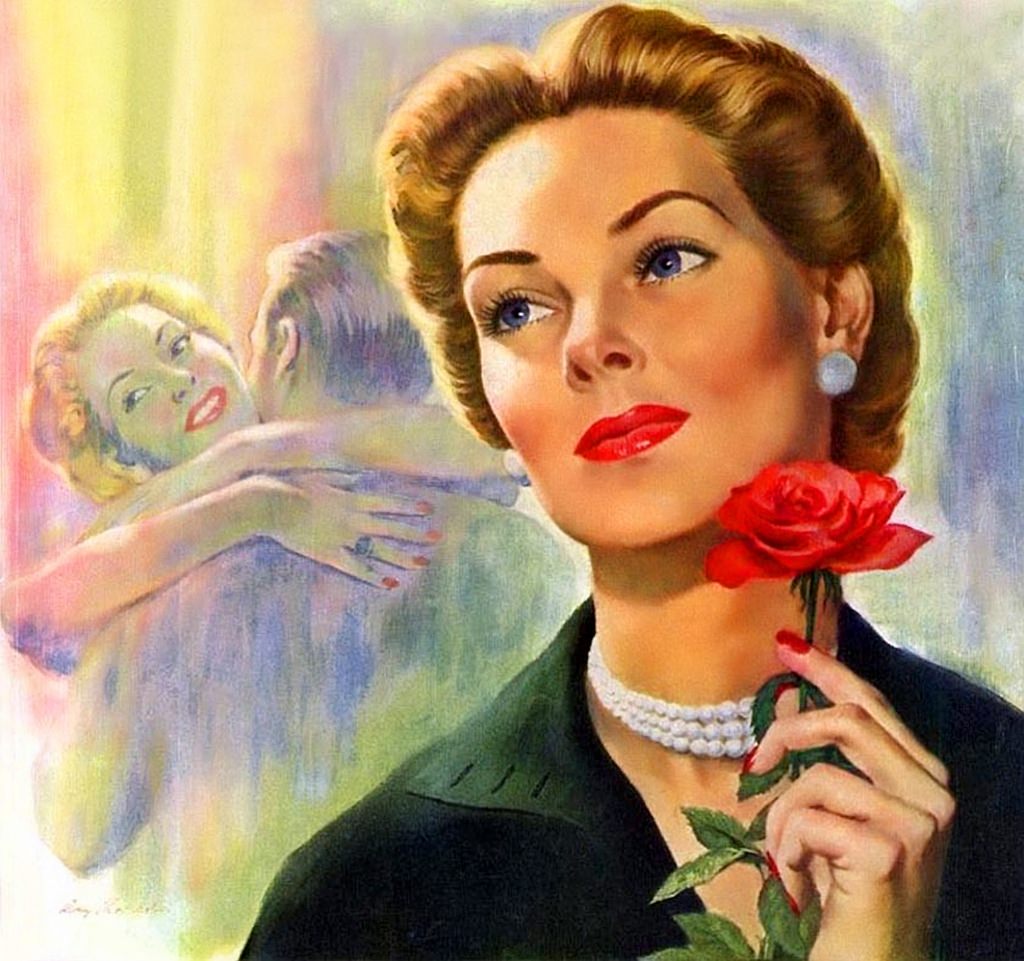 Иллюстрации женщин. Художник Arthur Sarnoff. Художник-иллюстратор Arthur Saron Sarnoff.