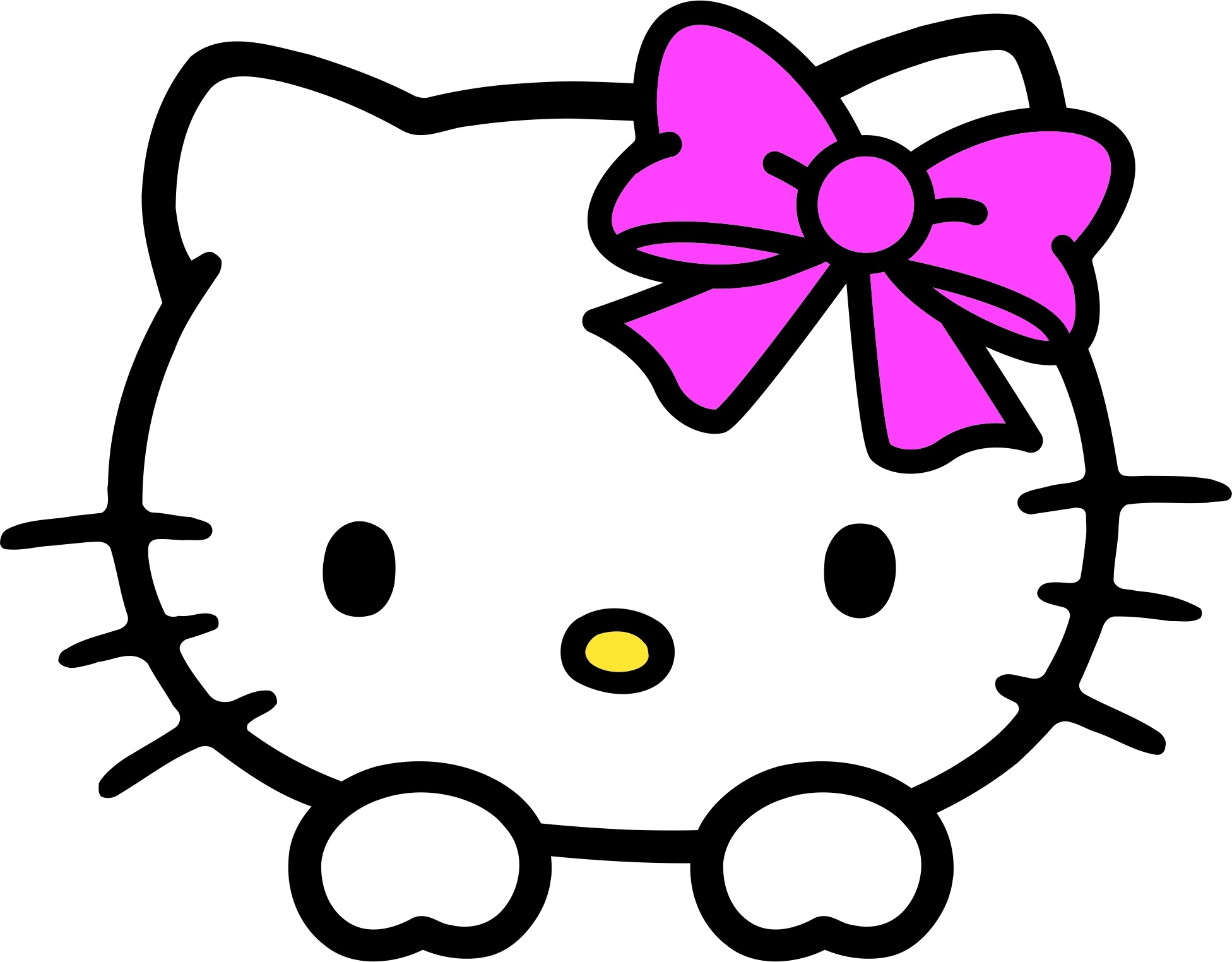 Как нарисовать кошку hello kitty в inkscape