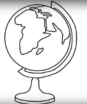 Как нарисовать глобус