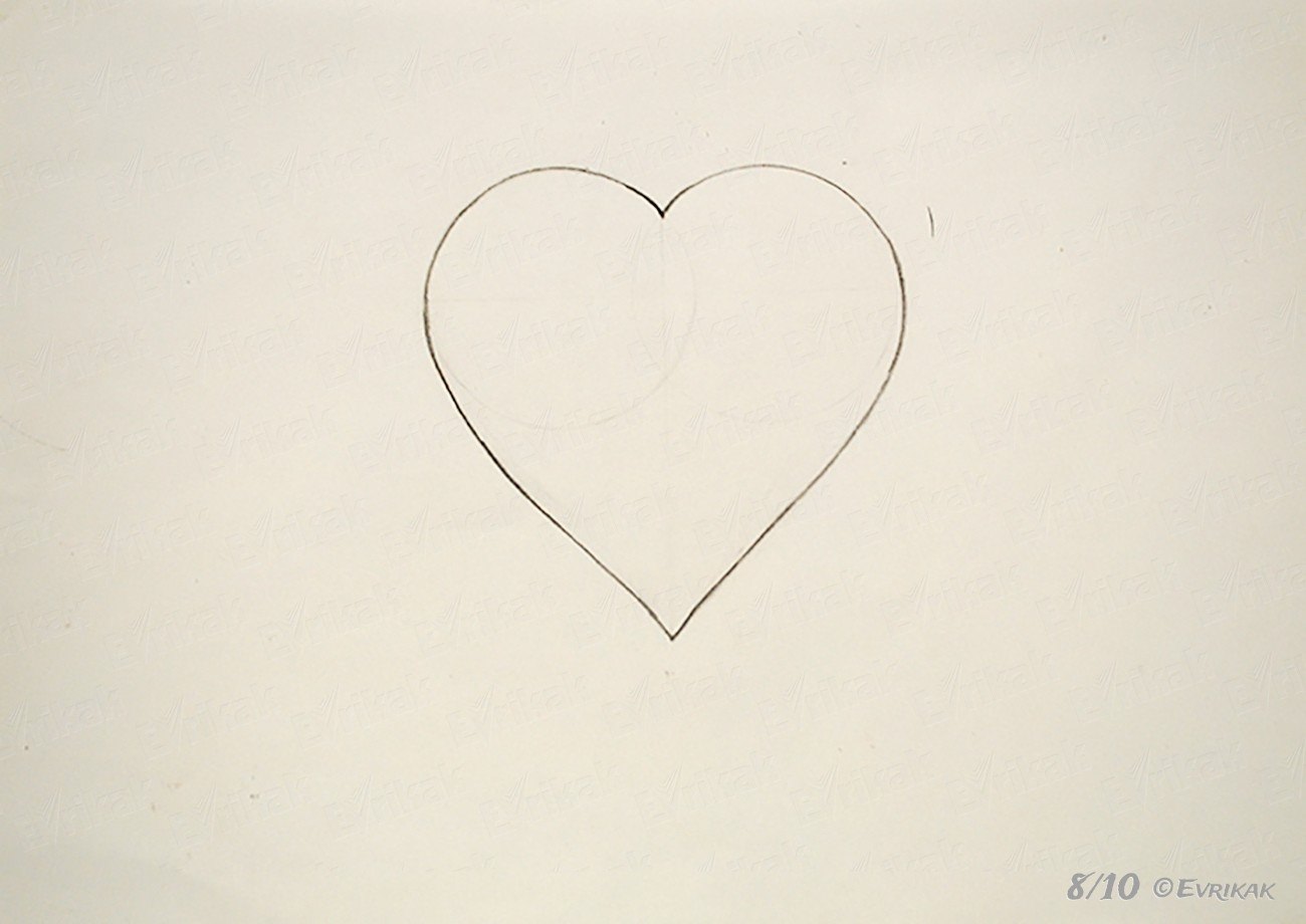 картинки нарисованные карандашом сердечек