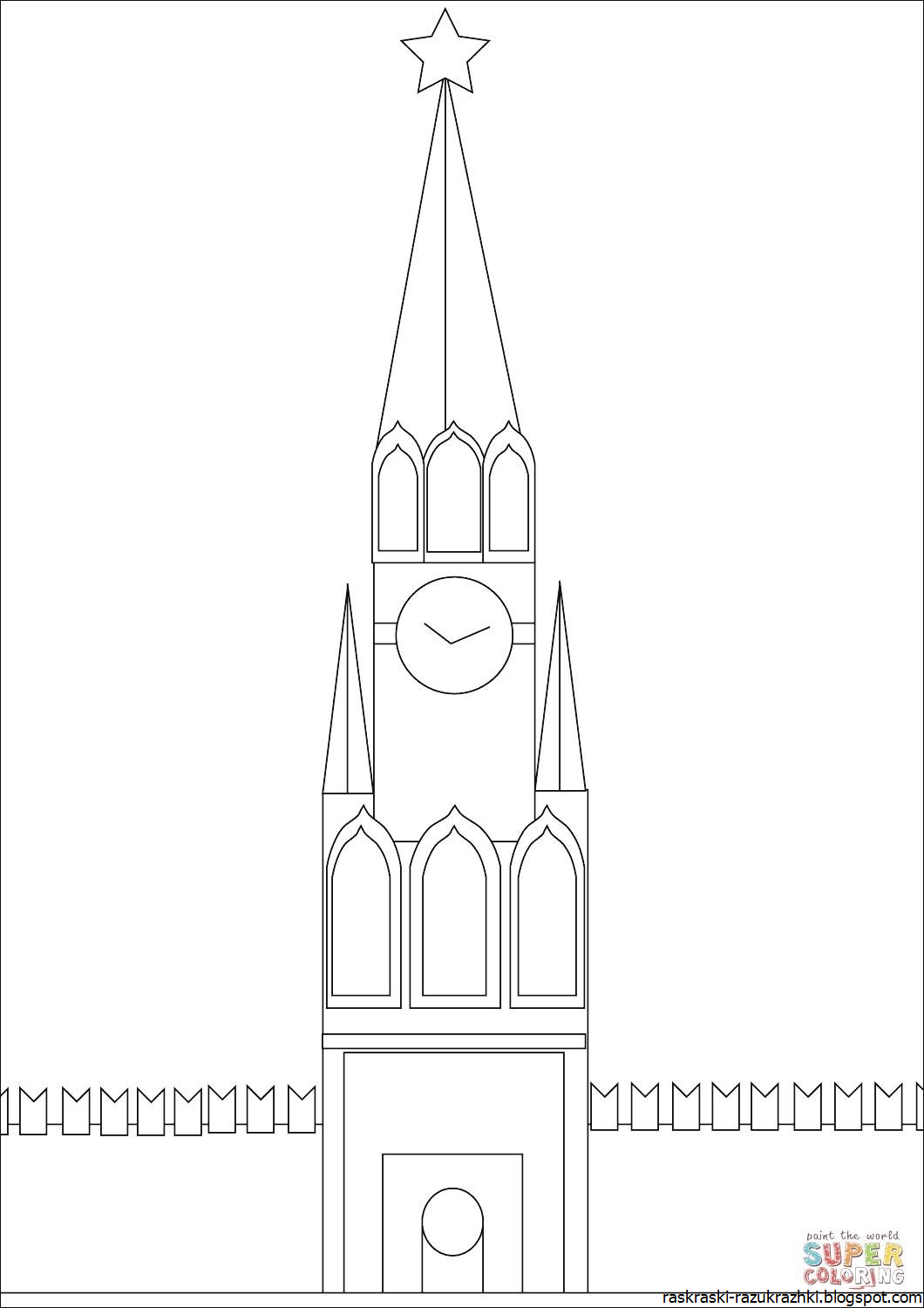 Рисунок кремля 3 класс