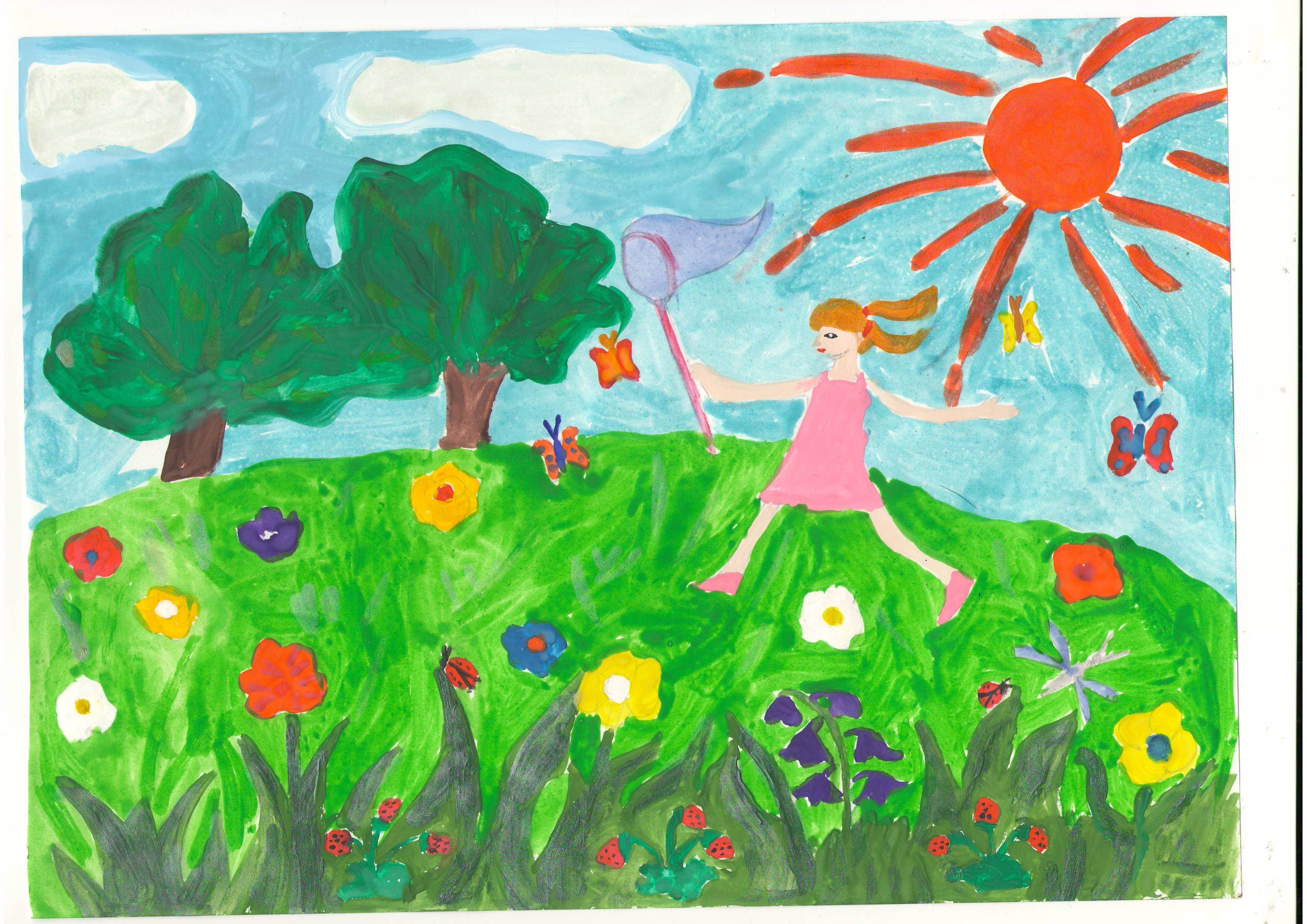 Рисунок лето. Летние рисунки. Рисунок на тему лето. Детские рисунки на тему лето.