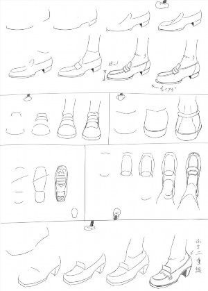 Эскизы обуви карандашом для начинающих