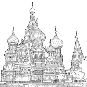 Раскраска города россии