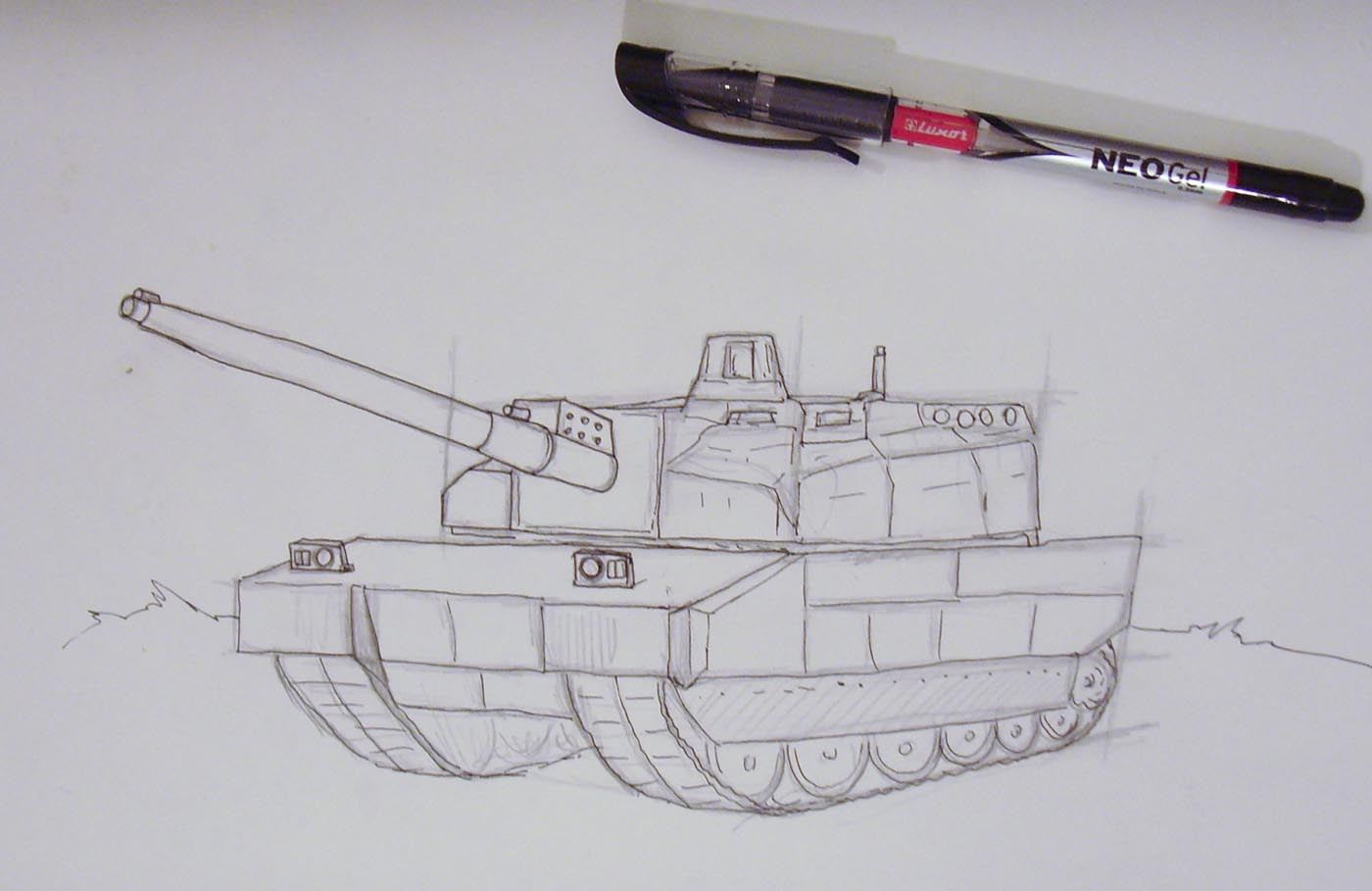 танк бигфут картинки для срисовки карандашом легко
