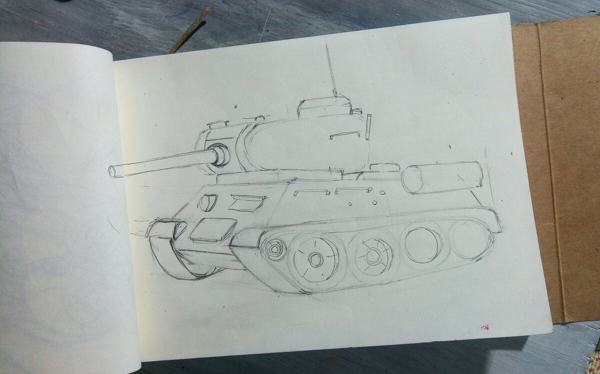 танк бигфут картинки для срисовки карандашом легко