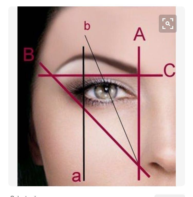Схема бровей форма как правильно нарисовать
