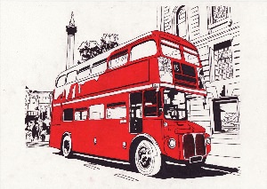 Английский автобус рисунок