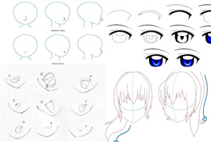 Как нарисовать лицо аниме девушки