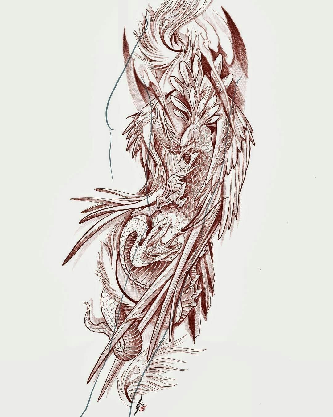 Phoenix n. Irezumi Tattoo Sketch Феникс. Тату Феникс на предплечье мужские эскизы. Скетч стайл дракон. Тату Феникс скетч.