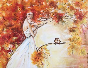 Рисунок на тему художница осень