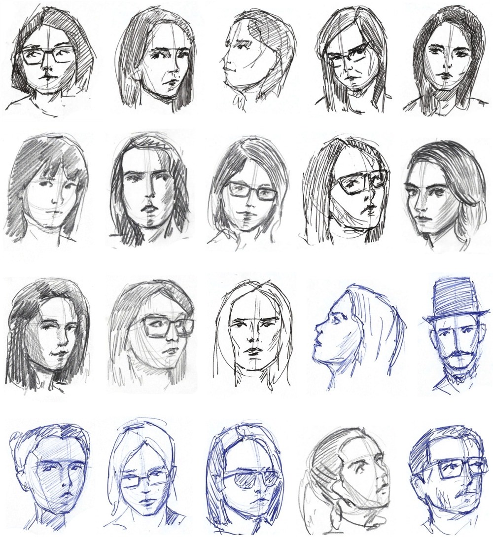 Тип рисования человека. Скетч лица. Скетч лица человека. Разные стили рисования портретов. Портреты в разных стилях карандашом.
